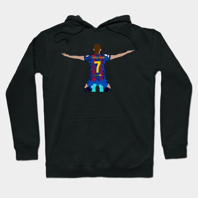 Caroline Graham Hansen at Camp Nou Hoodie by WilliamCreus